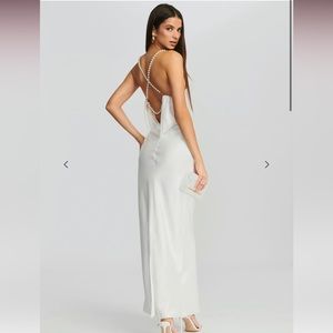 RETROFÊTE ELECTRA DRESS- white pearl dress